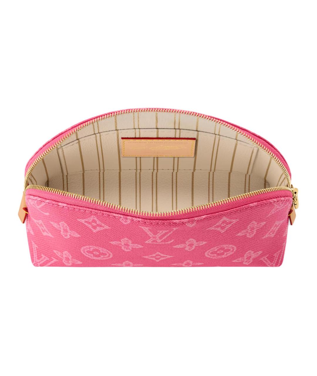 LOUIS VUITTON Розовая хлопковая косметичка, фото 4