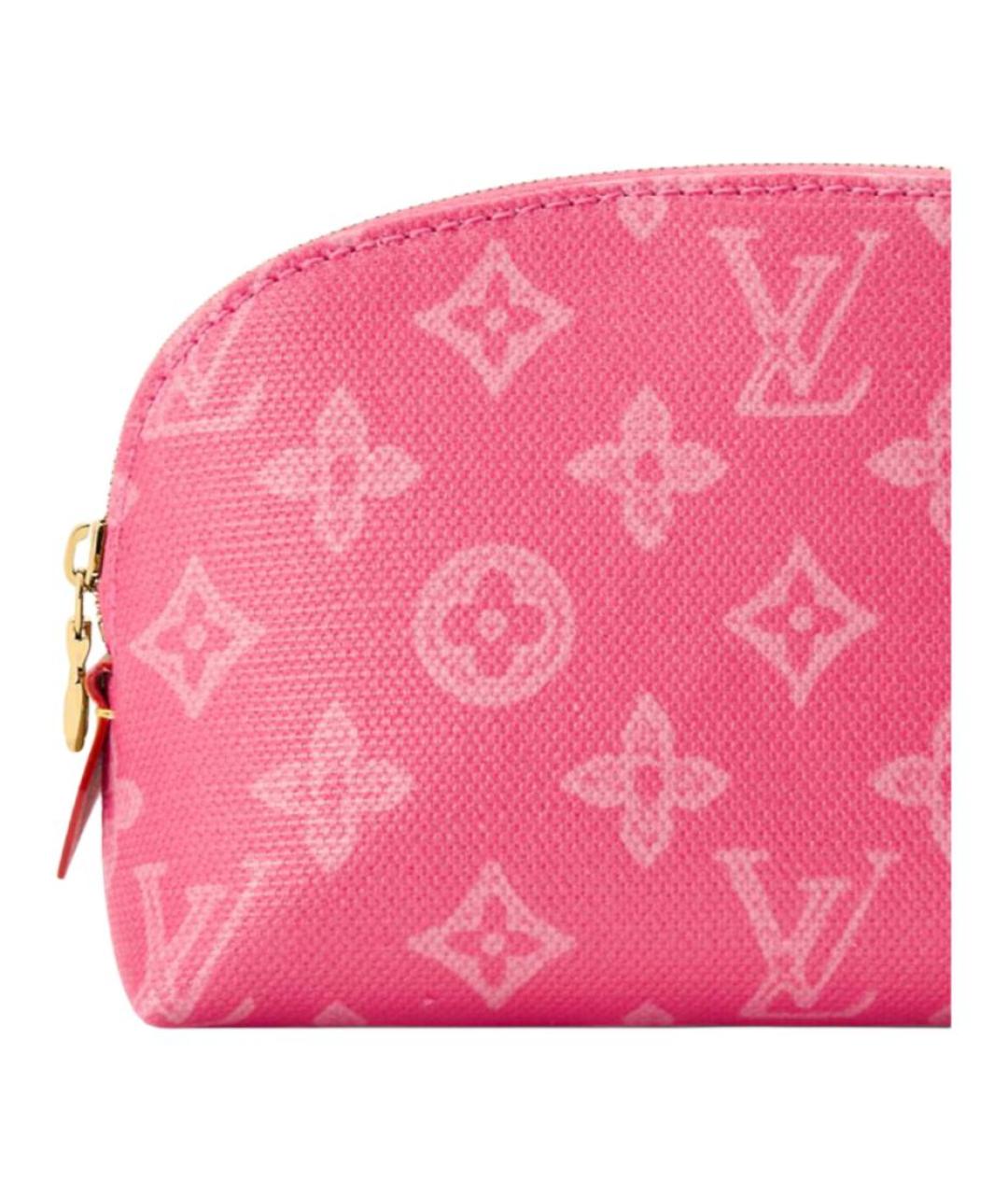 LOUIS VUITTON Розовая хлопковая косметичка, фото 5