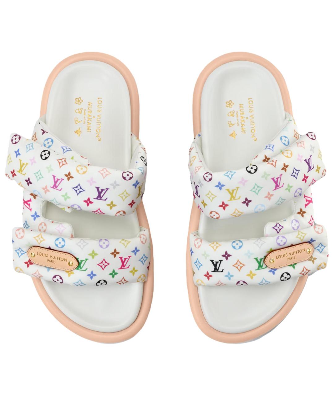 LOUIS VUITTON Белые сандалии, фото 5
