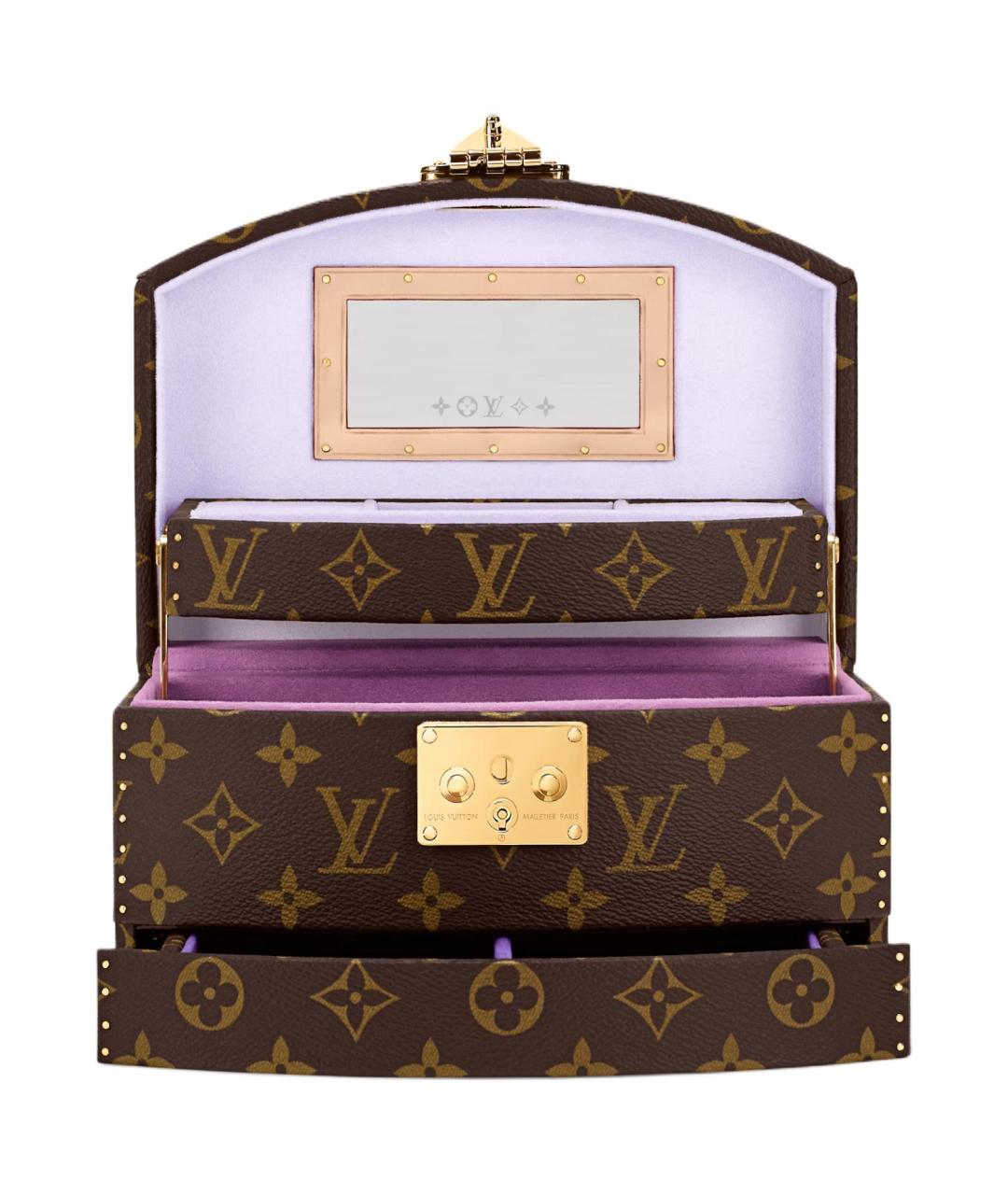 LOUIS VUITTON Коричневый чемодан, фото 4