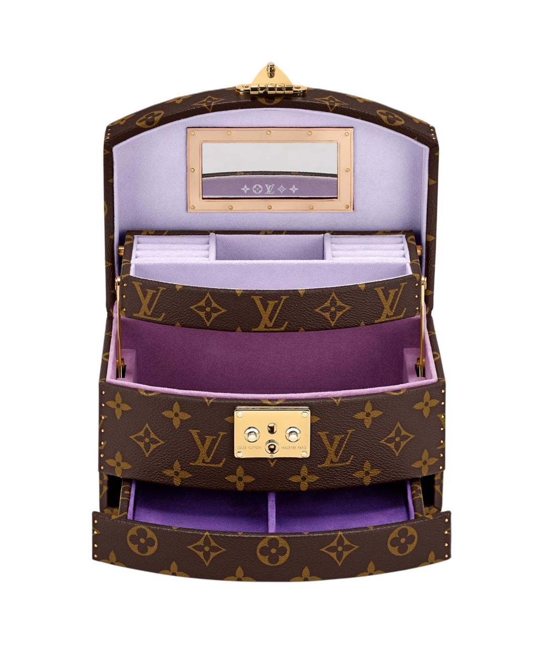 LOUIS VUITTON Коричневый чемодан, фото 5