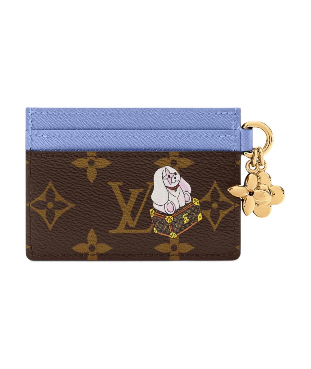 LOUIS VUITTON Коричневый кардхолдер, фото 3