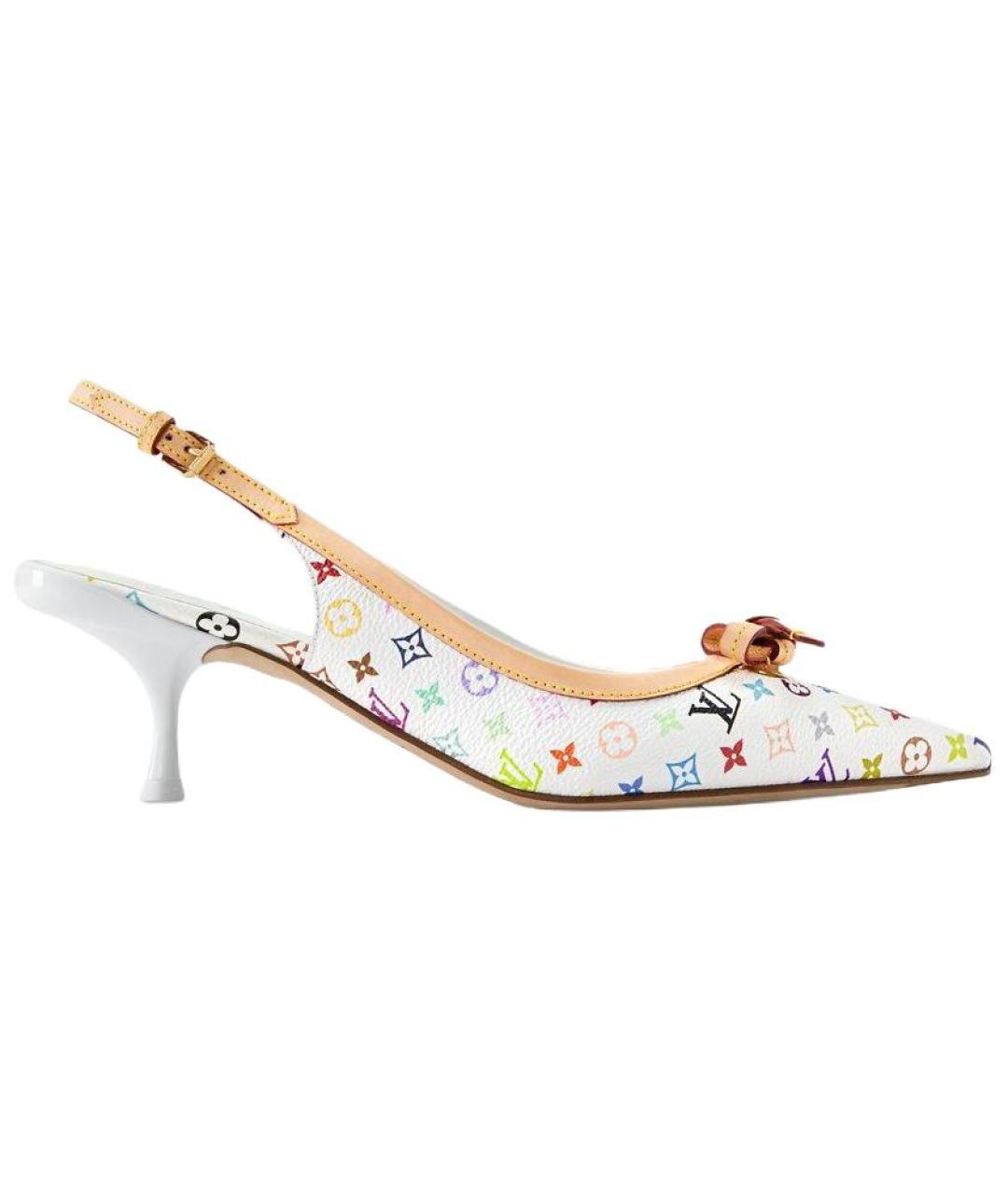 LOUIS VUITTON Белые кожаные туфли, фото 1