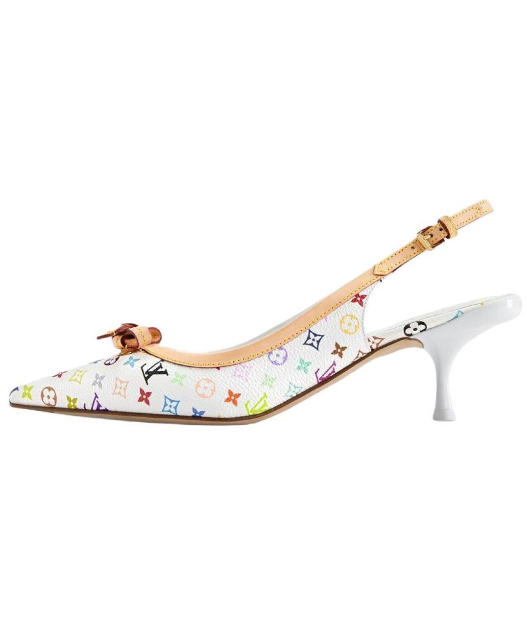 LOUIS VUITTON Белые кожаные туфли, фото 2