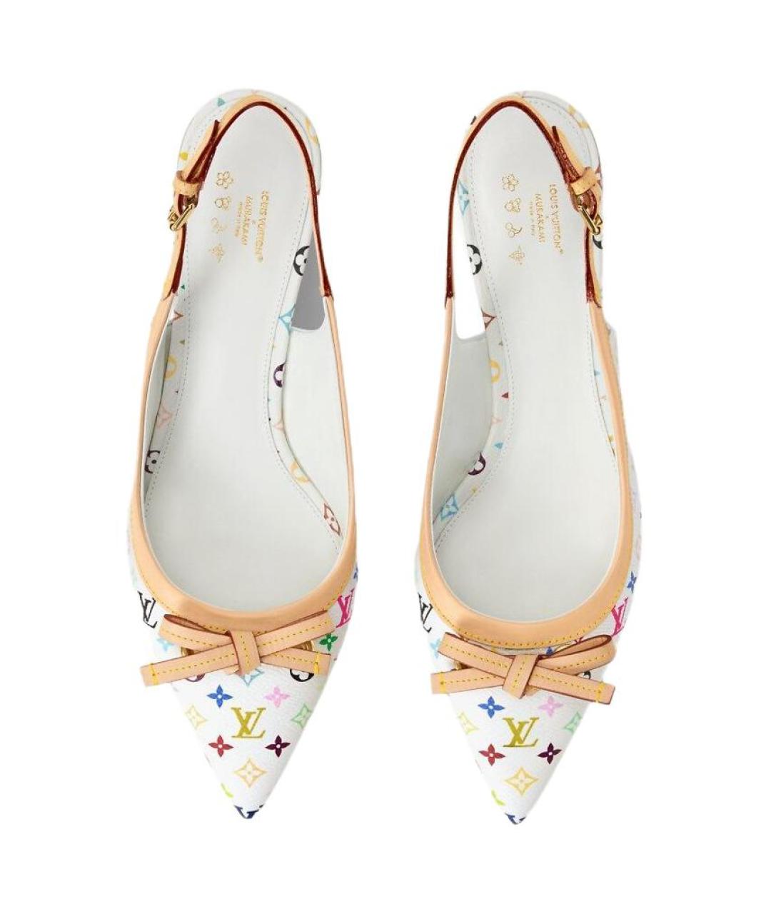 LOUIS VUITTON Белые кожаные туфли, фото 4