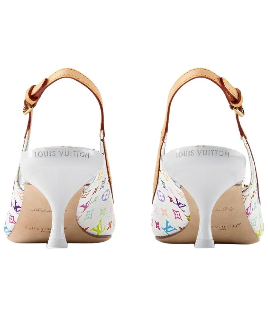 LOUIS VUITTON Белые кожаные туфли, фото 5