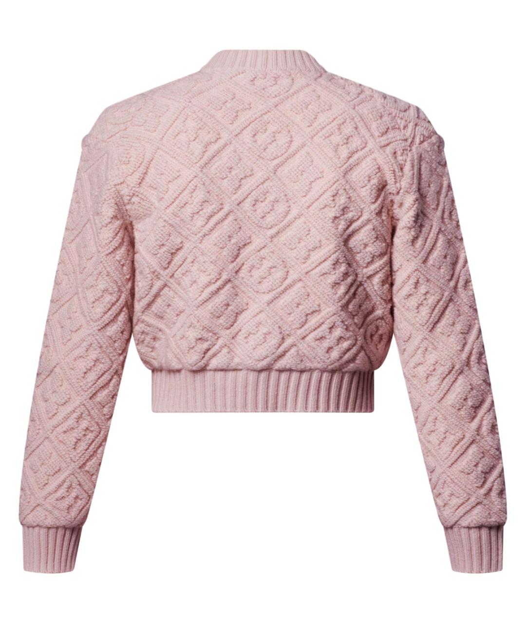 LOUIS VUITTON Розовый кардиган, фото 2