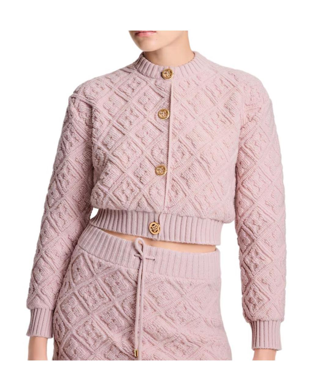 LOUIS VUITTON Розовый кардиган, фото 4
