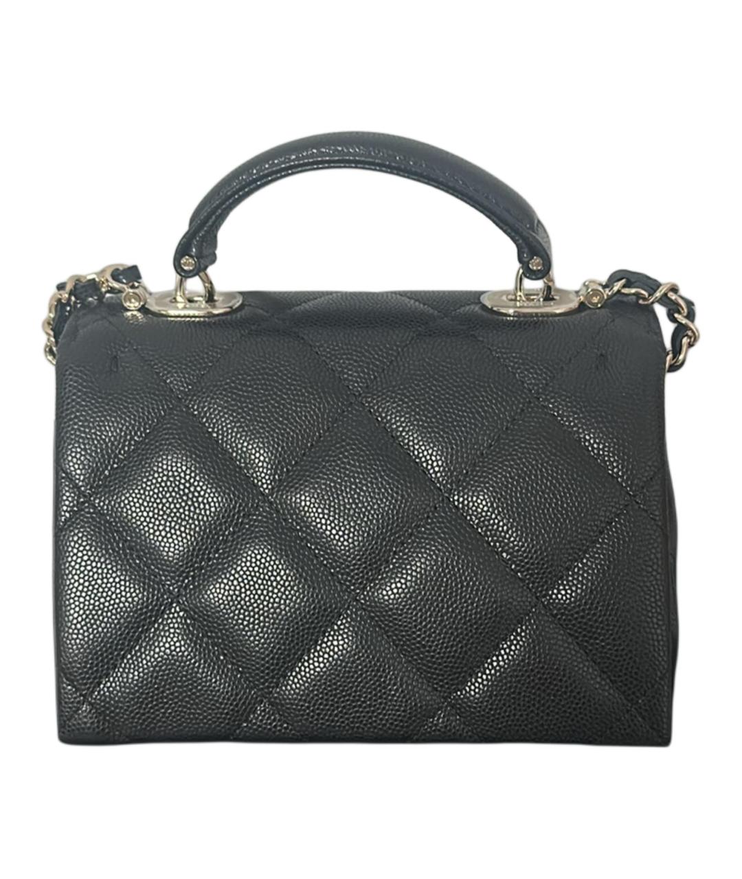 CHANEL Черная кожаная сумка через плечо, фото 2