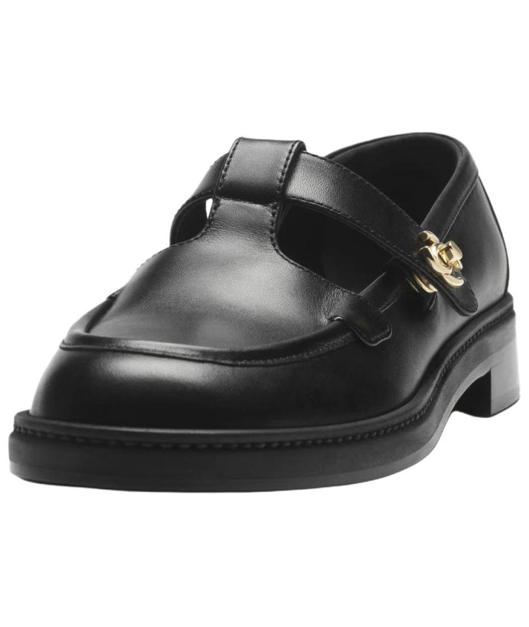 CHANEL Черные кожаные туфли, фото 3