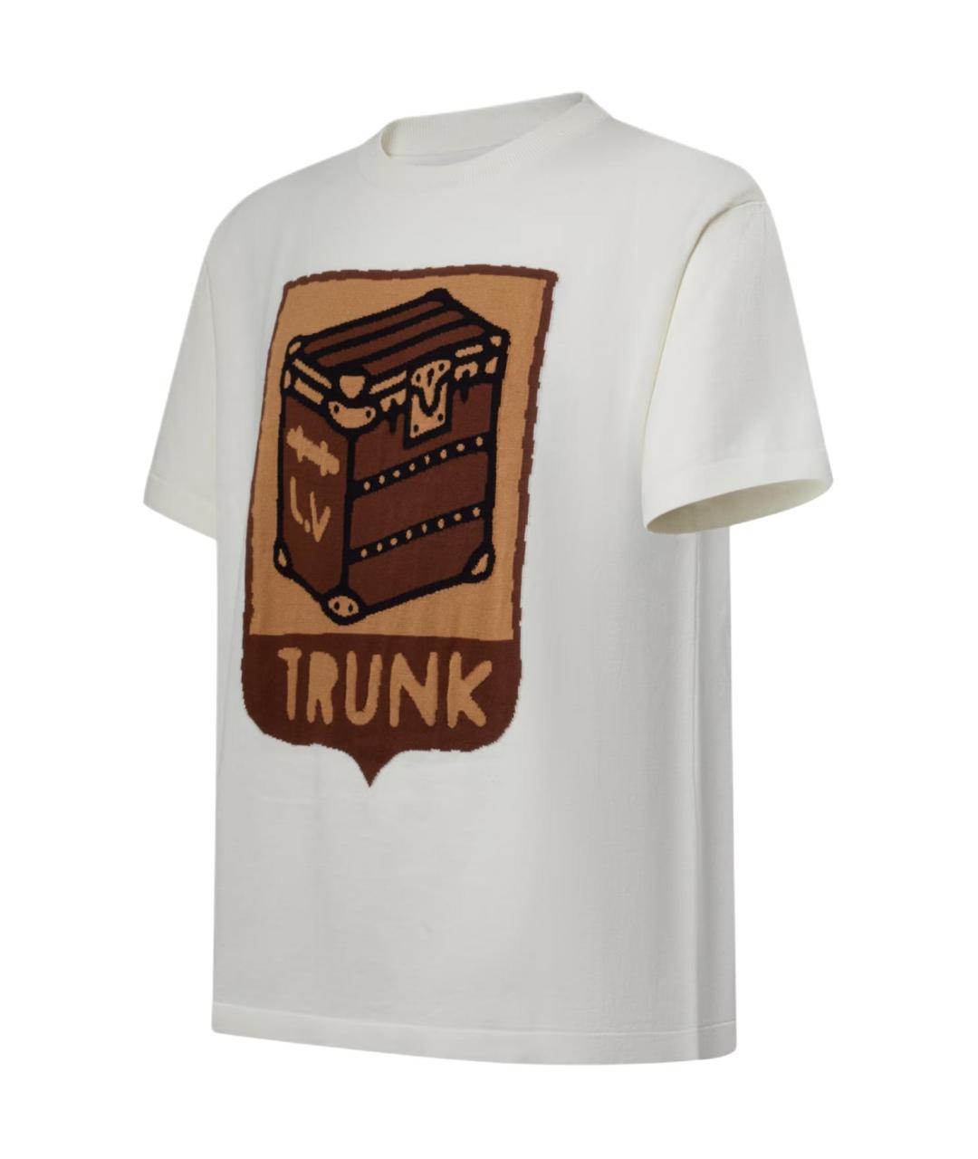 LOUIS VUITTON Белая хлопковая футболка, фото 3