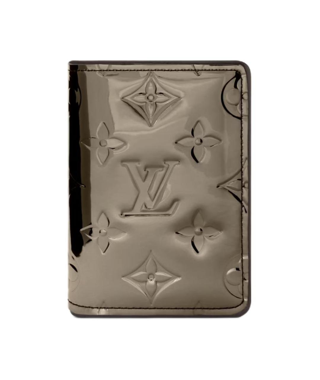 LOUIS VUITTON Серебрянный кожаный кошелек, фото 1