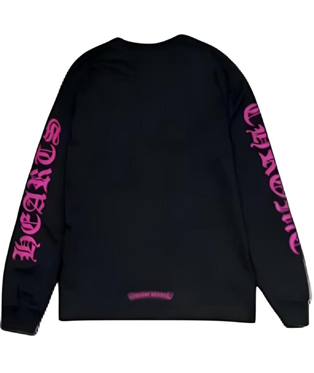 CHROME HEARTS Черная хлопковая футболка, фото 2