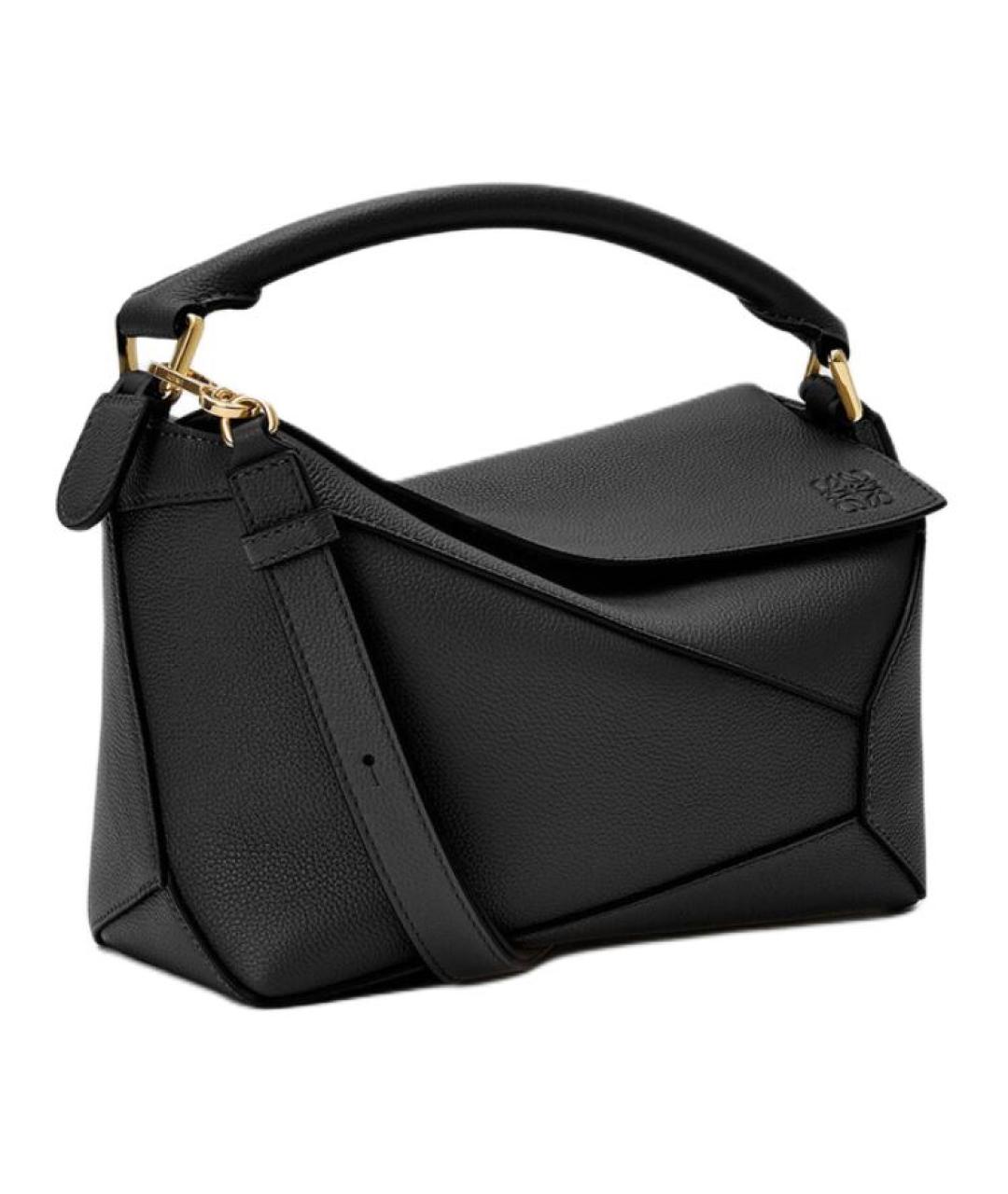 LOEWE Черная кожаная сумка через плечо, фото 5