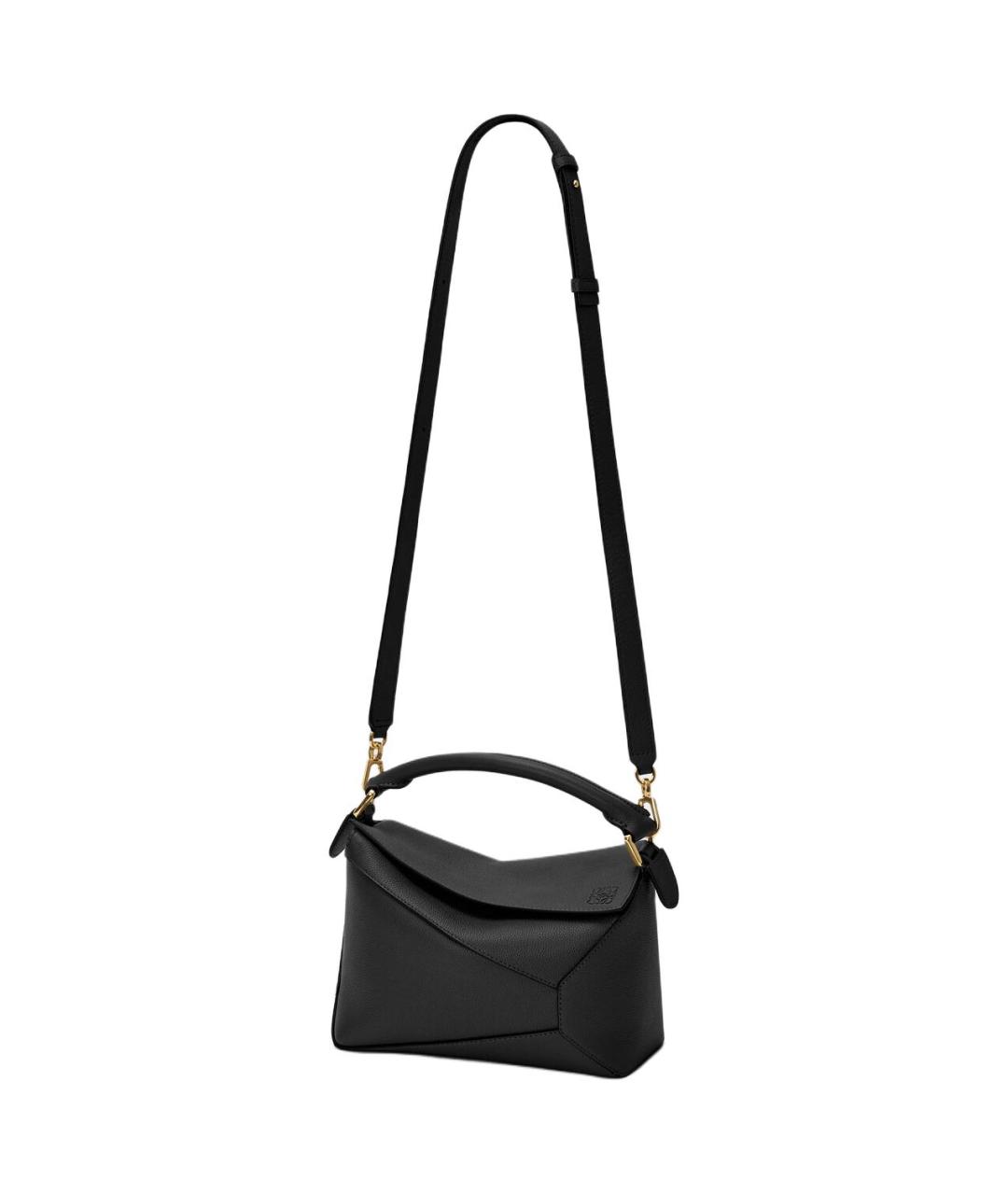 LOEWE Черная кожаная сумка через плечо, фото 3