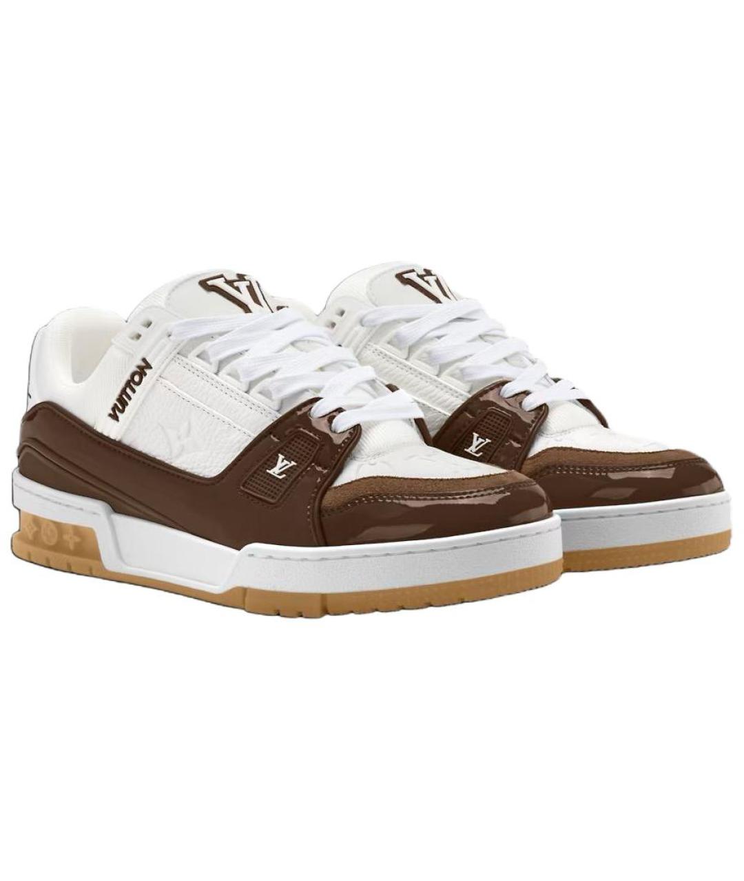 LOUIS VUITTON Мульти кожаные низкие кроссовки / кеды, фото 3