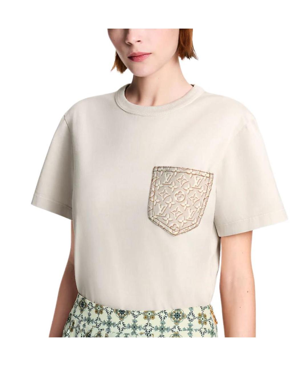 LOUIS VUITTON Белая футболка, фото 2