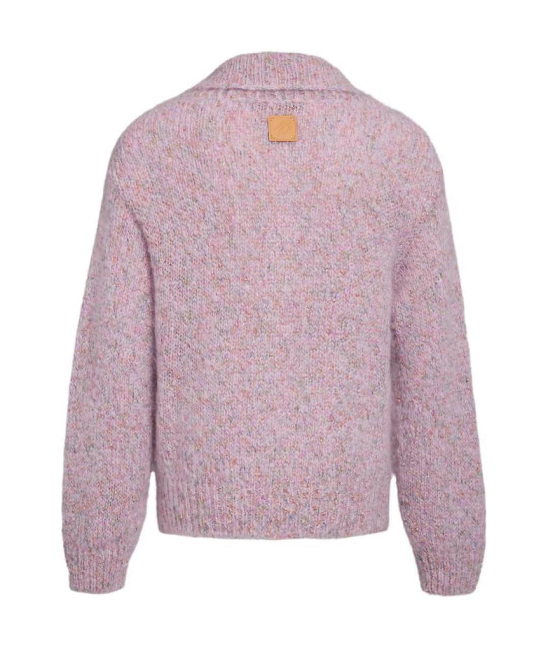 LOUIS VUITTON Розовый шерстяной джемпер / свитер, фото 2