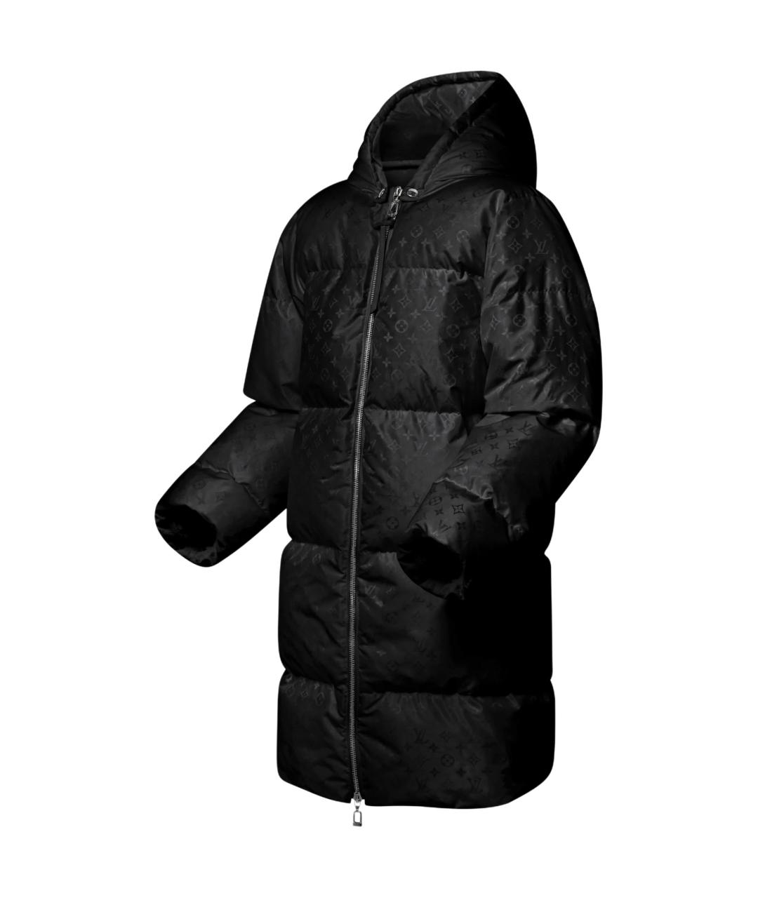 LOUIS VUITTON Черный полиамидовый пуховик, фото 3