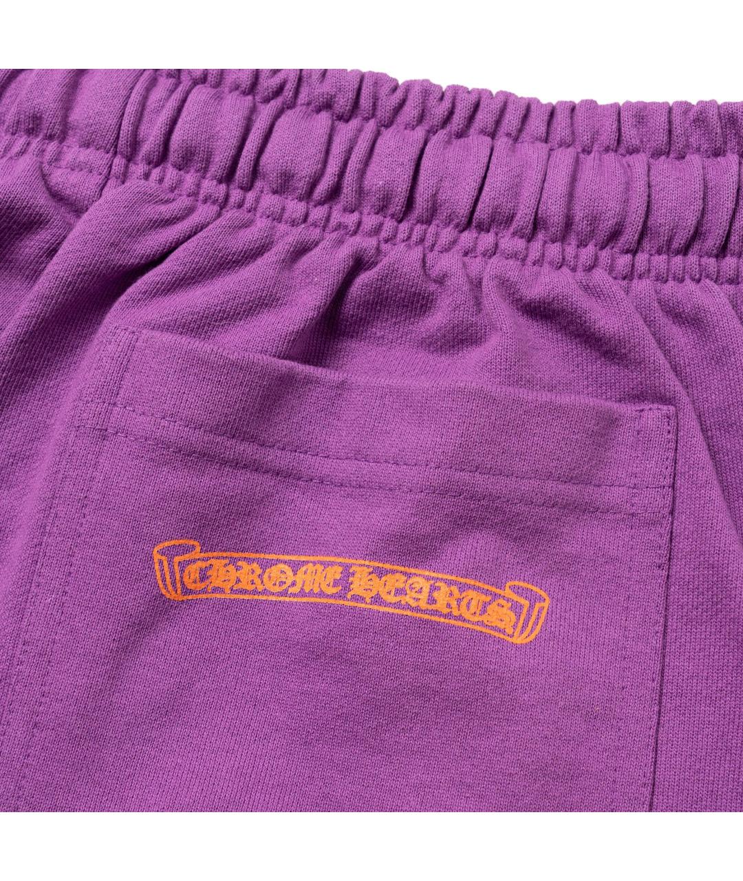 CHROME HEARTS Фиолетовые хлопковые повседневные брюки, фото 5