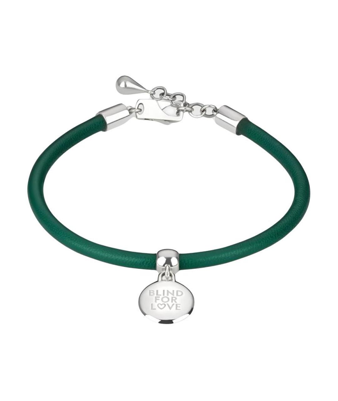 GUCCI Зеленый серебряный браслет, фото 2