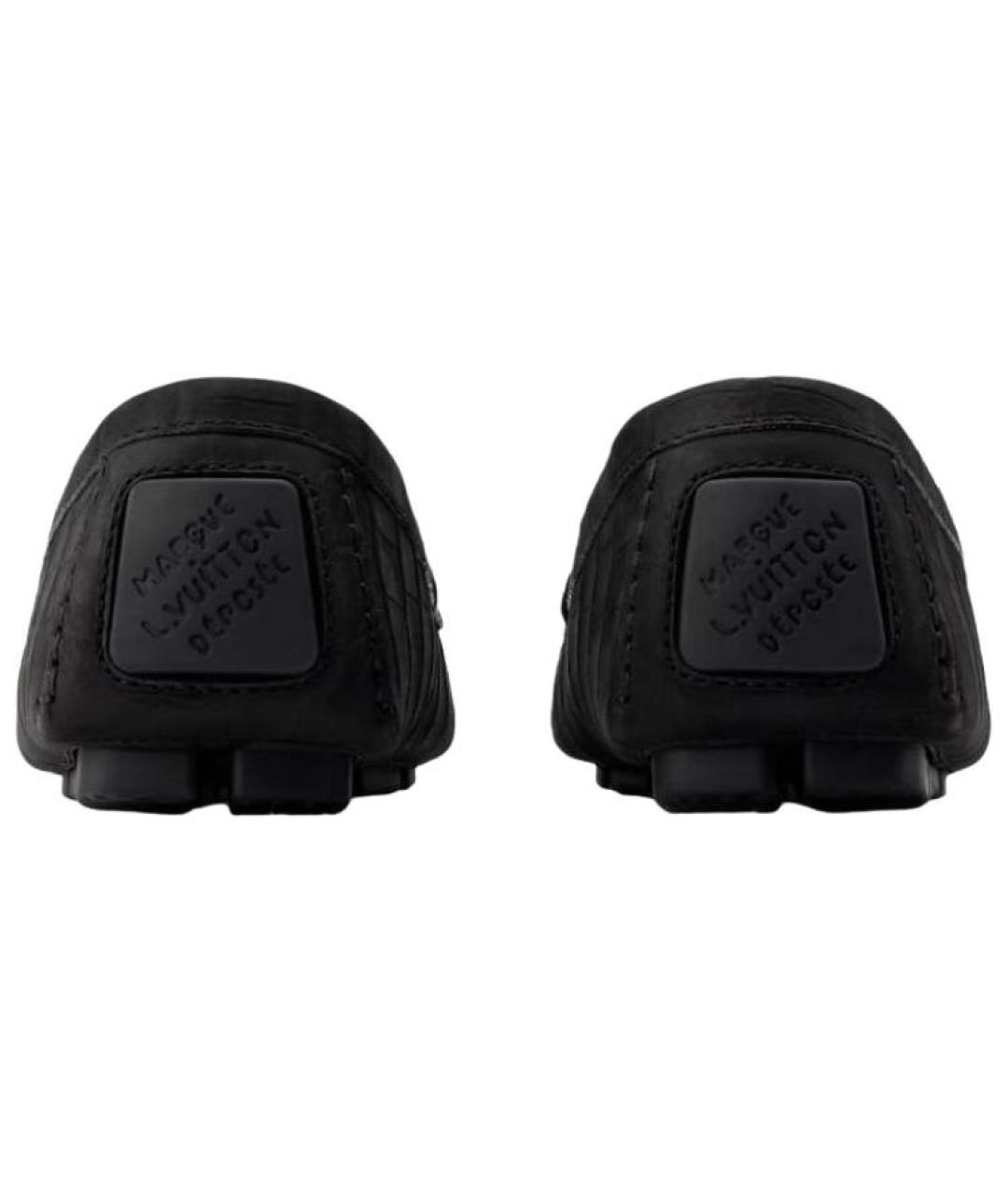 LOUIS VUITTON Черные кожаные лоферы, фото 5
