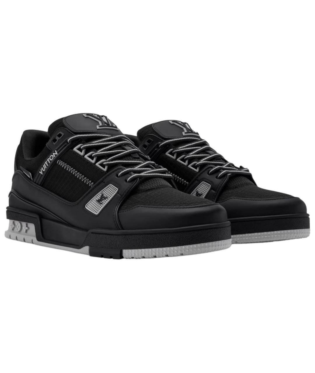 LOUIS VUITTON Черные низкие кроссовки / кеды, фото 3