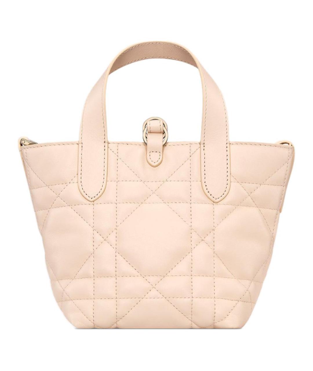 CHRISTIAN DIOR Розовая кожаная сумка через плечо, фото 3