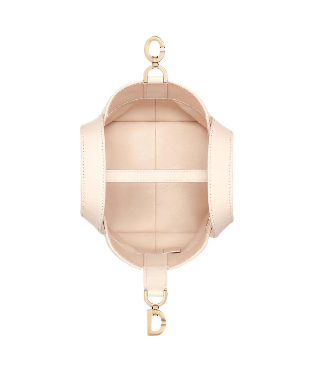 CHRISTIAN DIOR Розовая кожаная сумка через плечо, фото 4