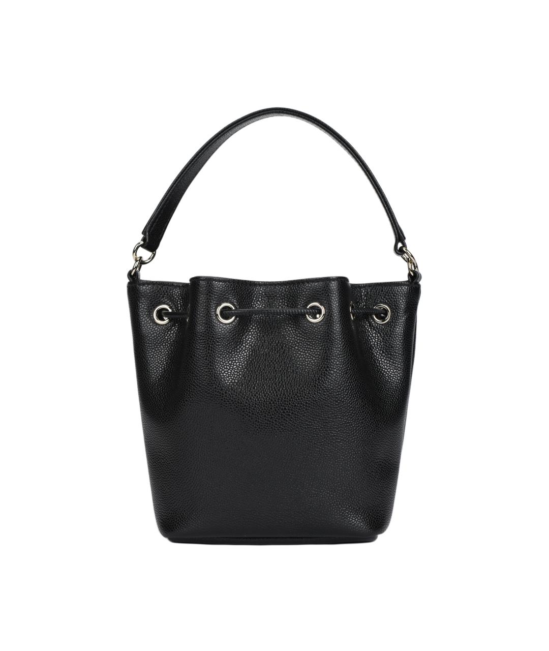 CHANEL Черная кожаная сумка через плечо, фото 3