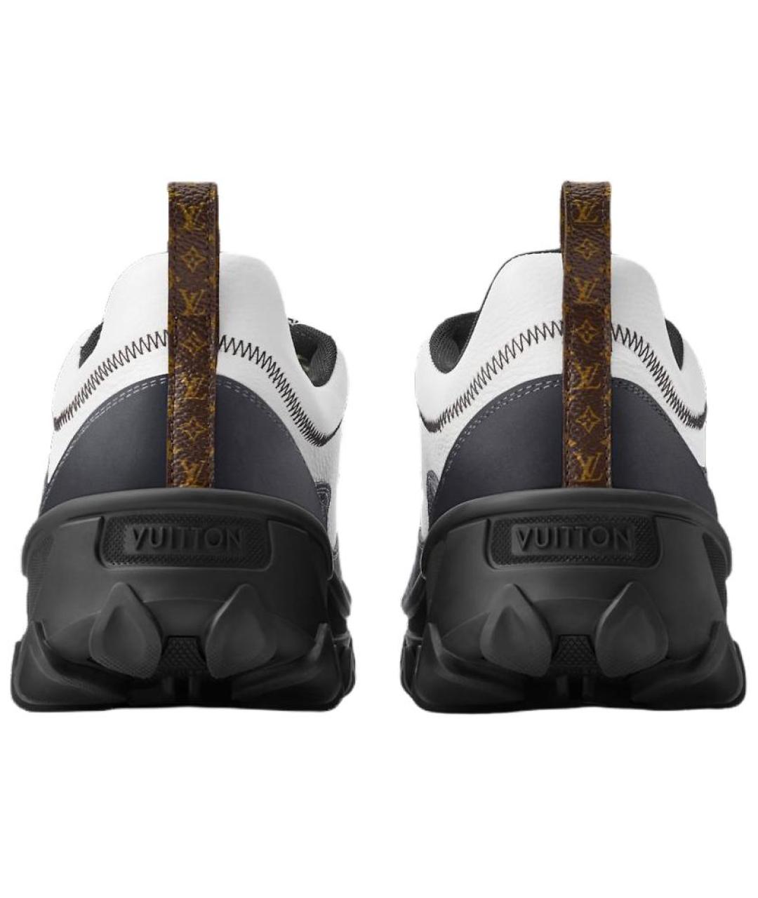 LOUIS VUITTON Белые кожаные кроссовки, фото 4