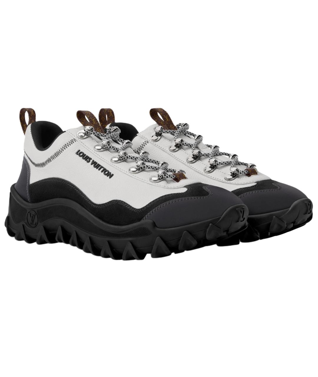 LOUIS VUITTON Белые кожаные кроссовки, фото 3