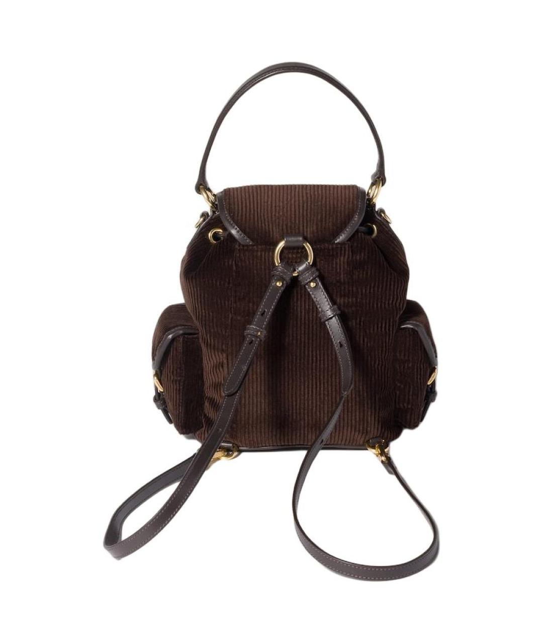 MIU MIU Коричневый рюкзак, фото 3