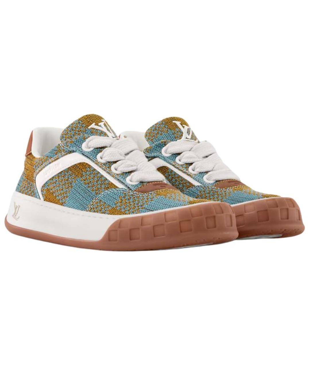 LOUIS VUITTON Мульти кожаные низкие кроссовки / кеды, фото 3