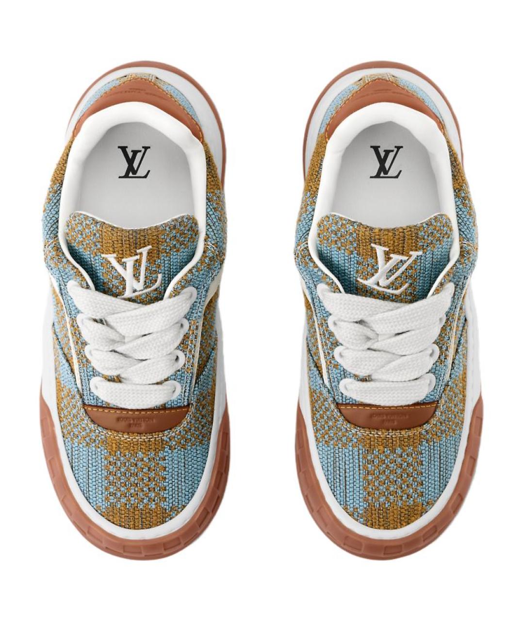 LOUIS VUITTON Мульти кожаные низкие кроссовки / кеды, фото 4