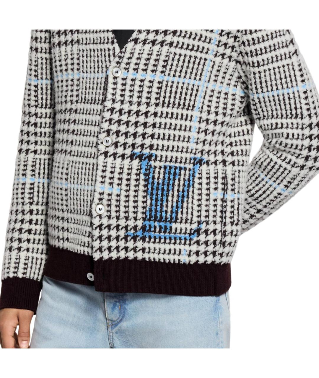 LOUIS VUITTON Мульти шерстяной кардиган, фото 5