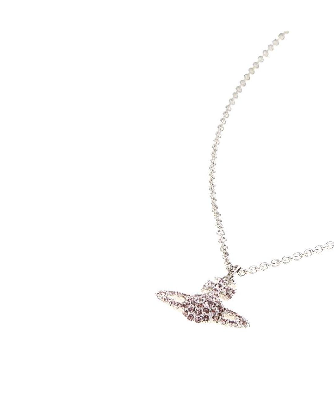 VIVIENNE WESTWOOD Серебряная латунная цепочка, фото 2