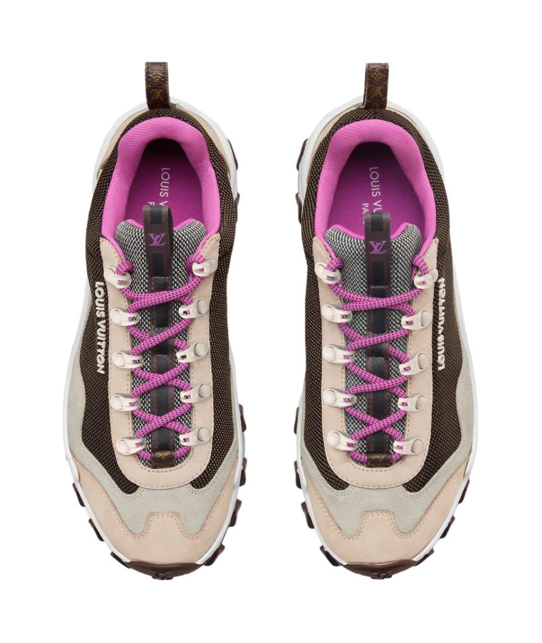 LOUIS VUITTON Коричневые кроссовки, фото 4