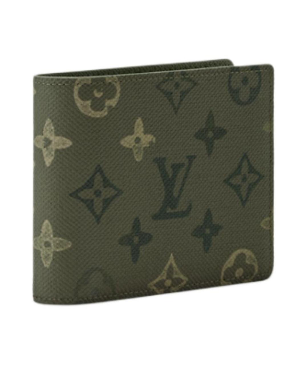 LOUIS VUITTON Зеленый кошелек, фото 2