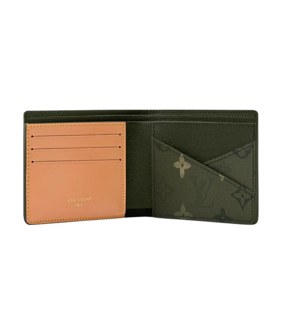 LOUIS VUITTON Зеленый кошелек, фото 4