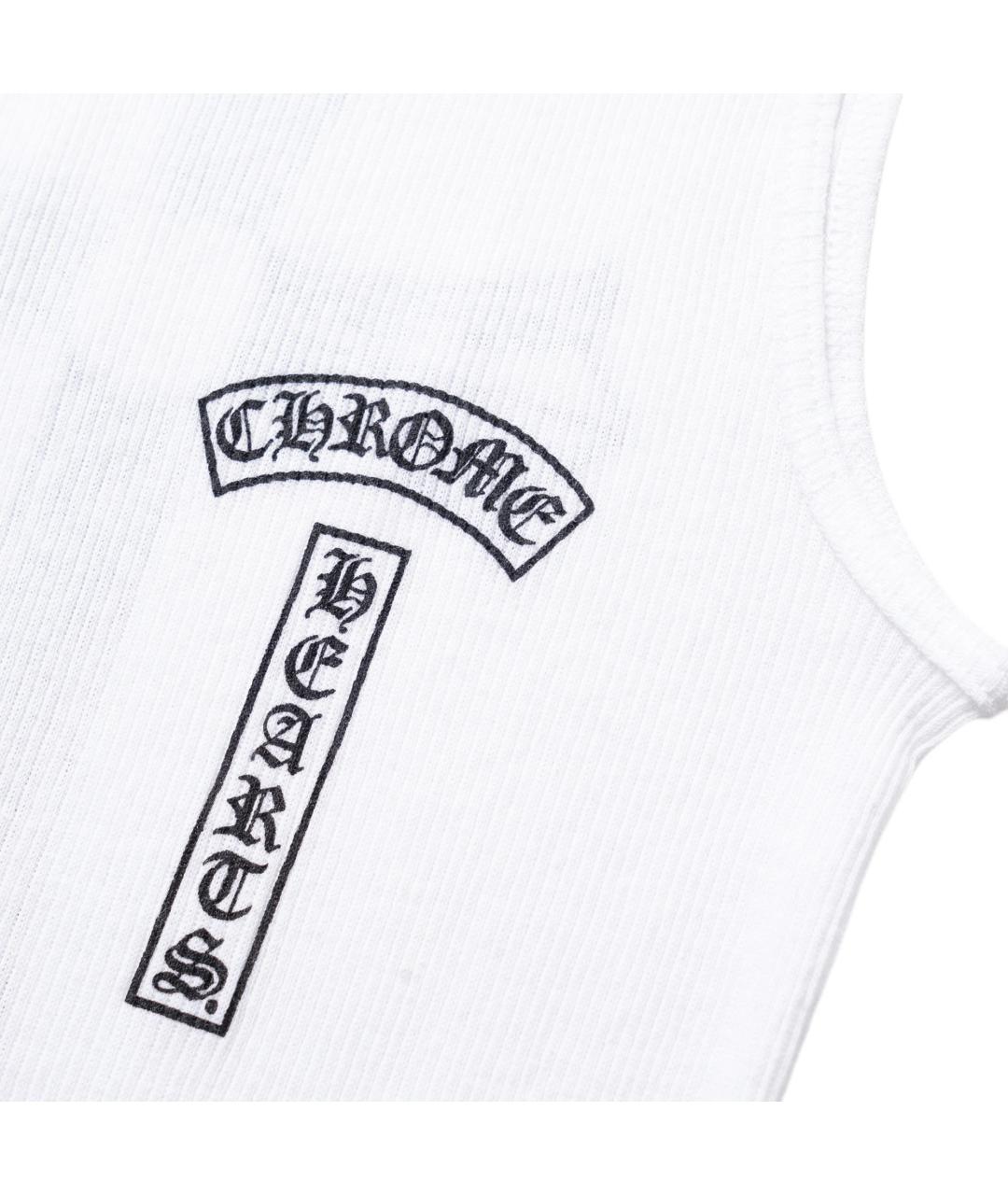 CHROME HEARTS Белая хлопковая майка, фото 4