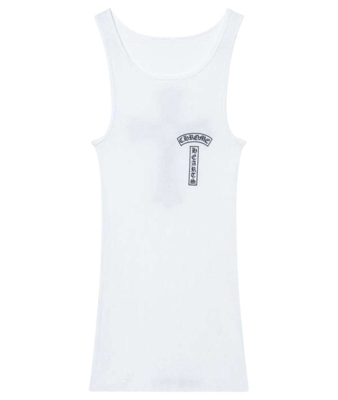 CHROME HEARTS Белая хлопковая майка, фото 1