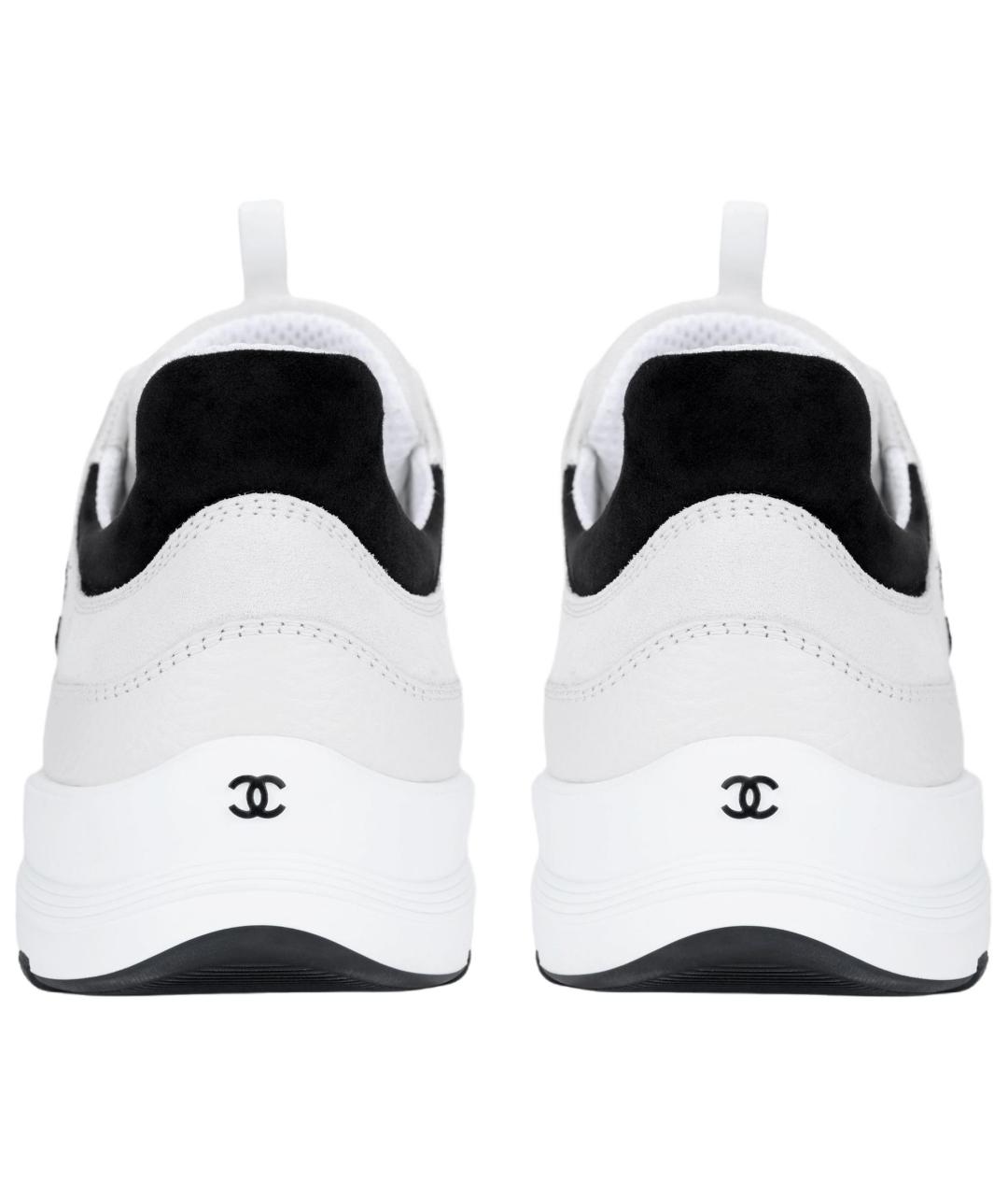 CHANEL Белые низкие кроссовки / кеды, фото 4