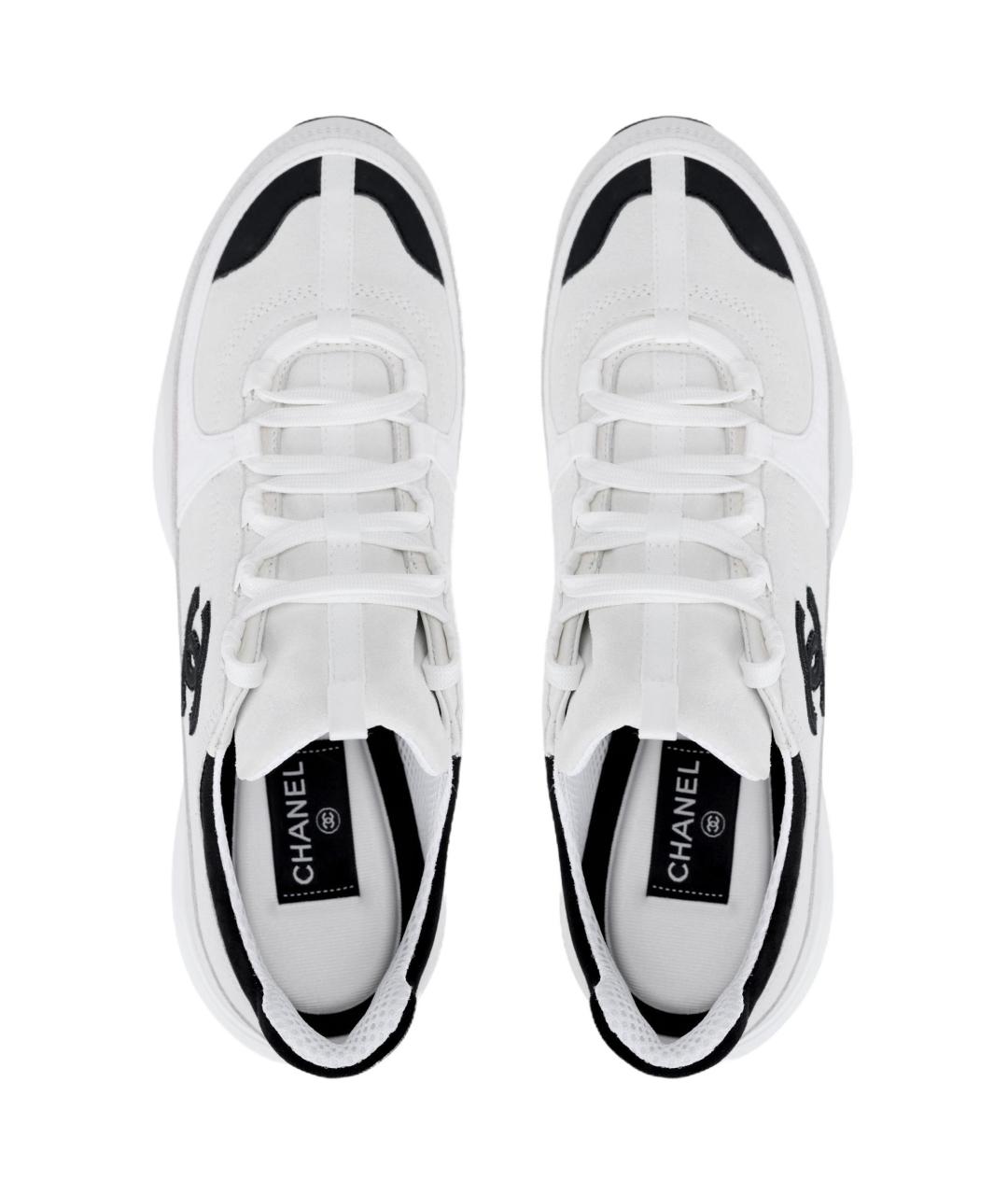 CHANEL Белые низкие кроссовки / кеды, фото 3