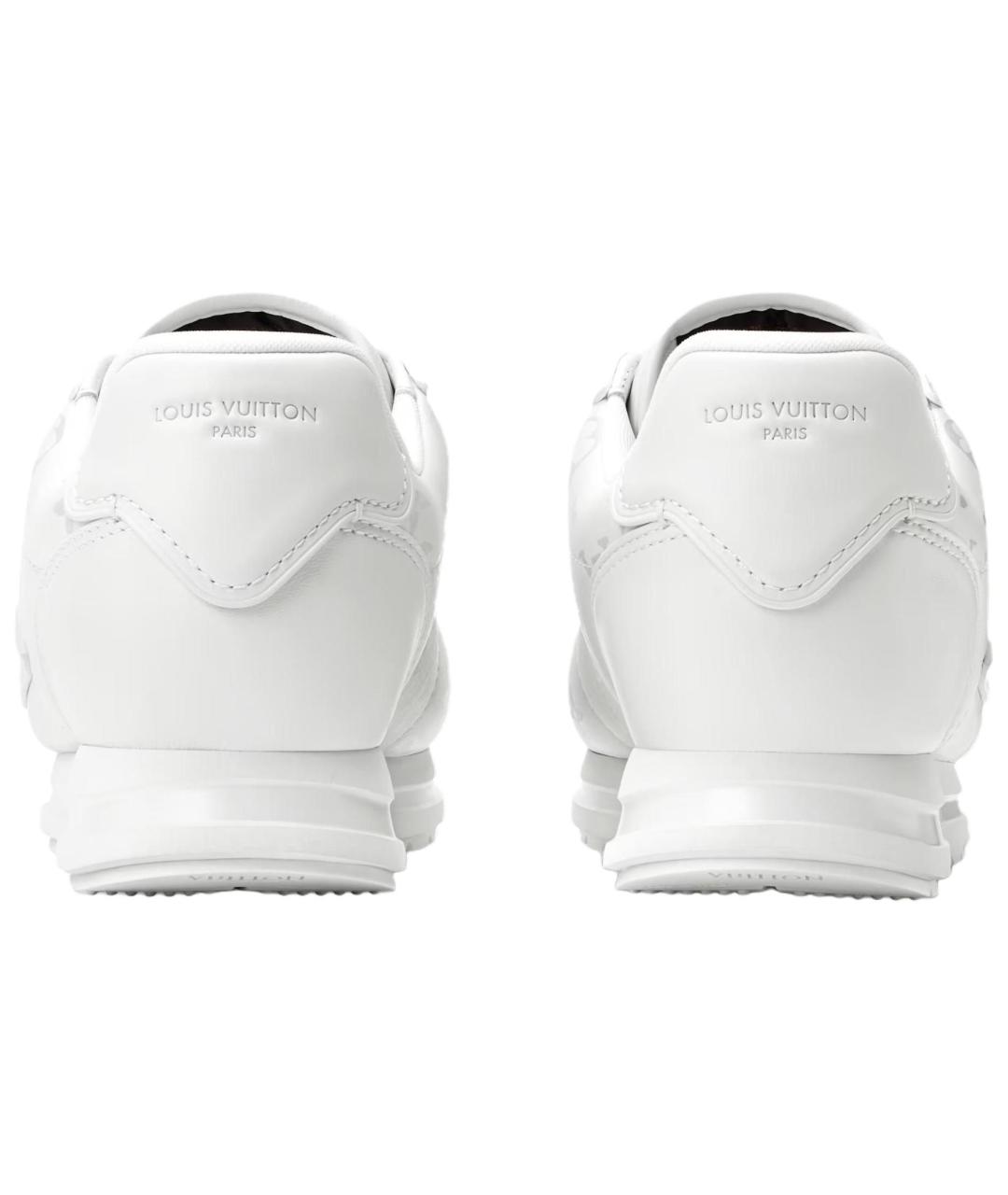 LOUIS VUITTON Белые кожаные низкие кроссовки / кеды, фото 5