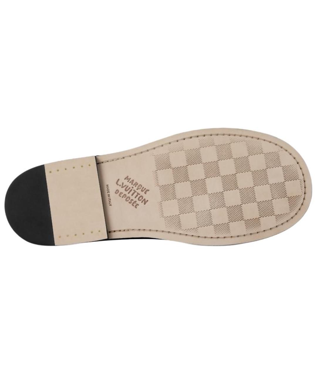 LOUIS VUITTON Черные кожаные туфли, фото 5