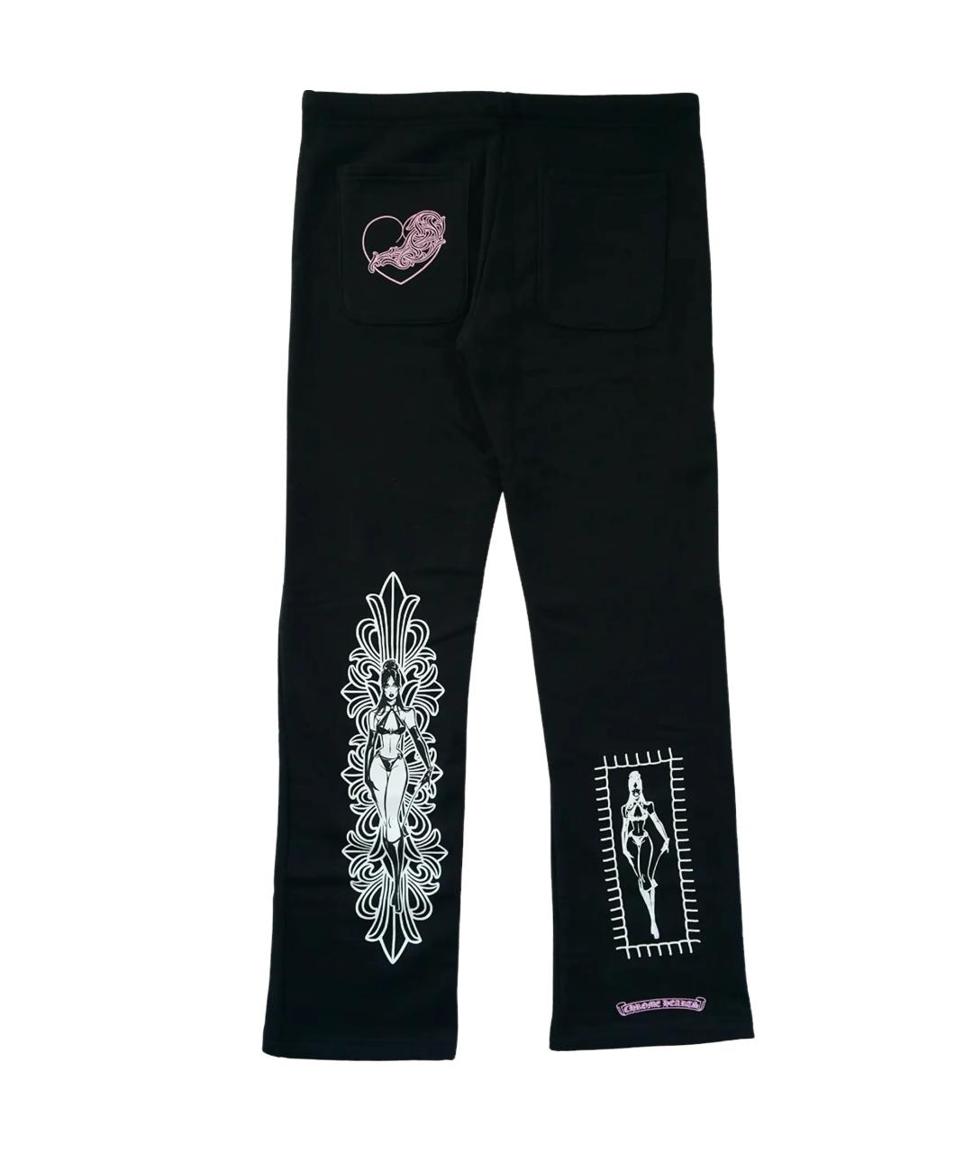 CHROME HEARTS Черные повседневные брюки, фото 2