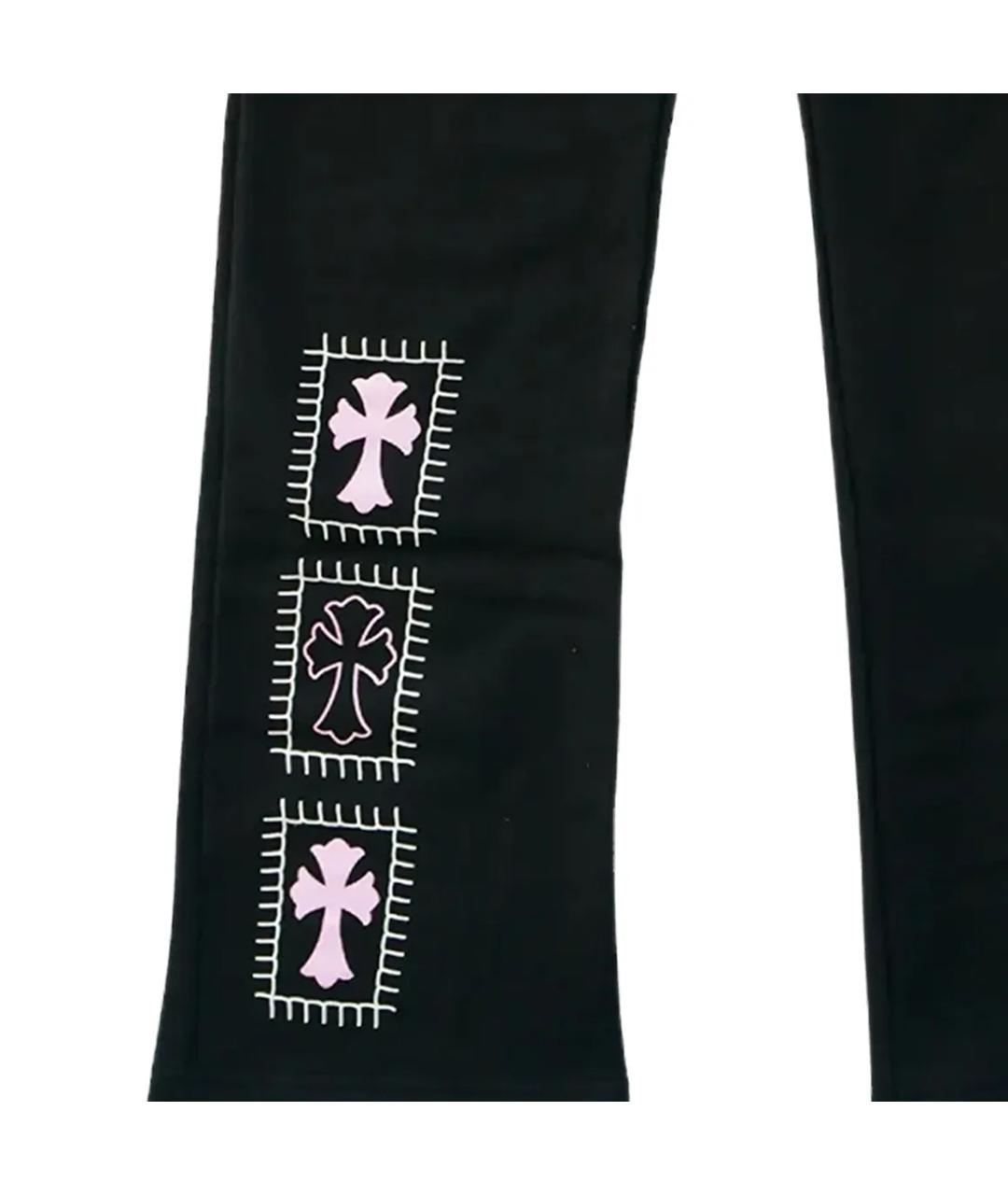 CHROME HEARTS Черные повседневные брюки, фото 4