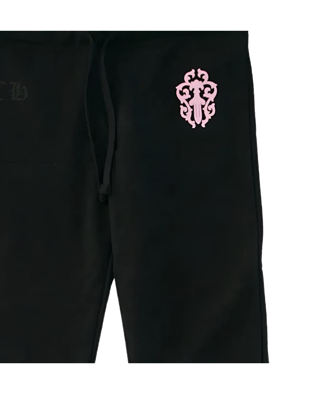 CHROME HEARTS Черные повседневные брюки, фото 3