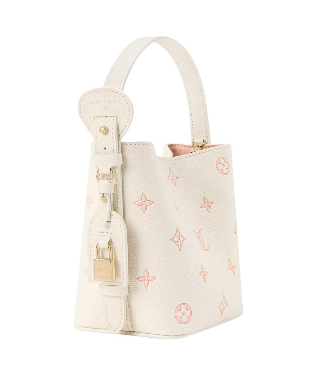 LOUIS VUITTON Белая кожаная сумка через плечо, фото 2